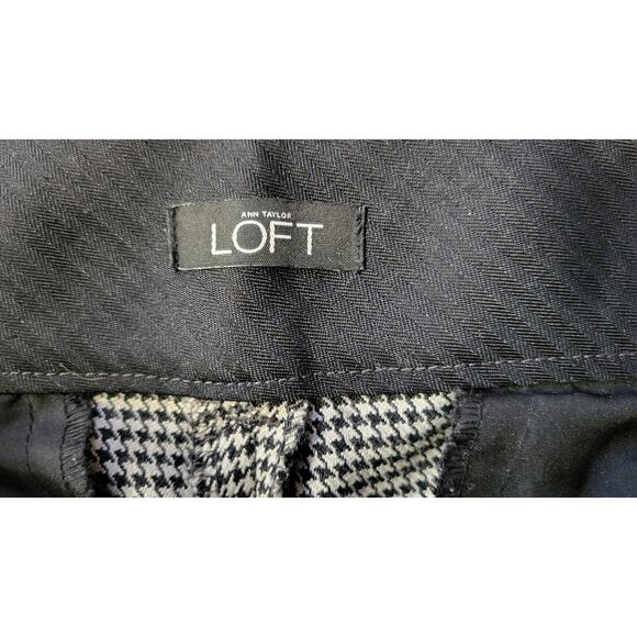 Ann Taylor Loft Womens Size 6 Pants Marisa Straight Houndstooth Stretchy - Picture 9 of 13